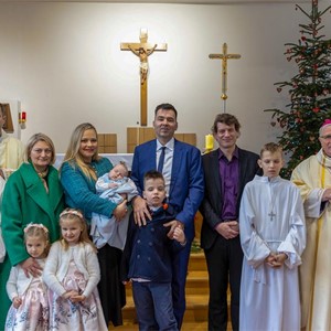 Biskup Gorski ​krstio šesto dijete u obitelji Andrić